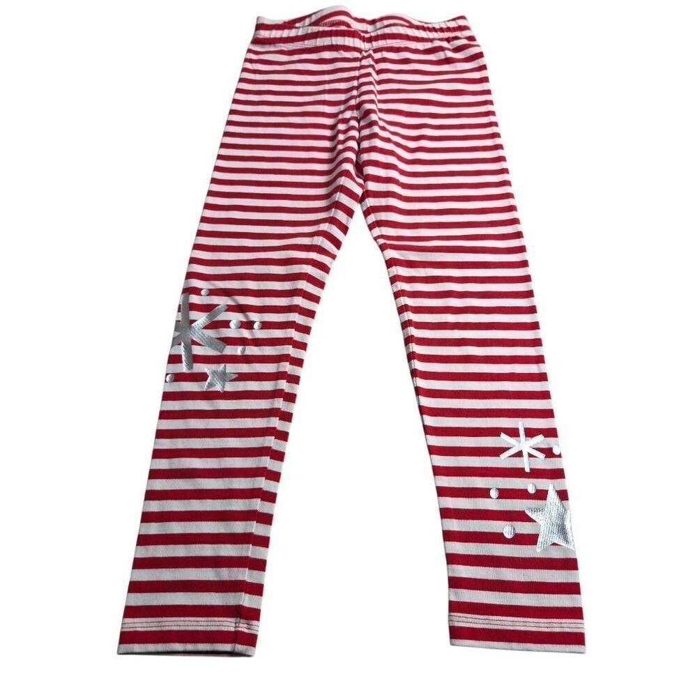 Cat & Jack Stripped Snowflake leggings S6/6x